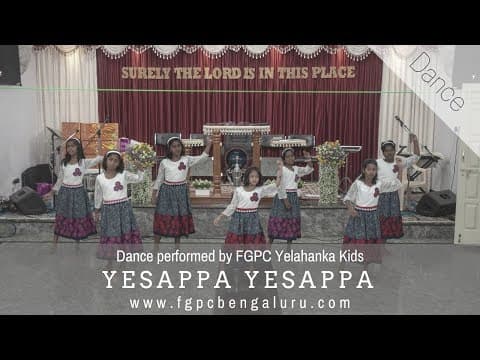 Yesappa Yesappa Dance | FGPC Yelahanka| Tamil Christian Song for Kids